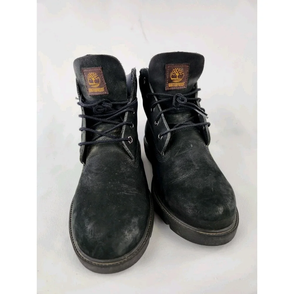 Timberland Classic 6 inch Waterproof Boots Nubuck Leather Boys Mens Sz 7 Women 9